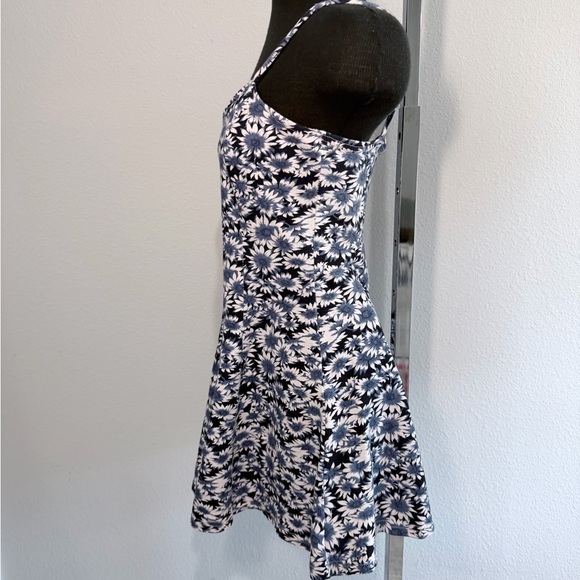 Vintage Daisy Floral Skort Dress Spaghetti Strap Made in USA Size L - Picture 4 of 7